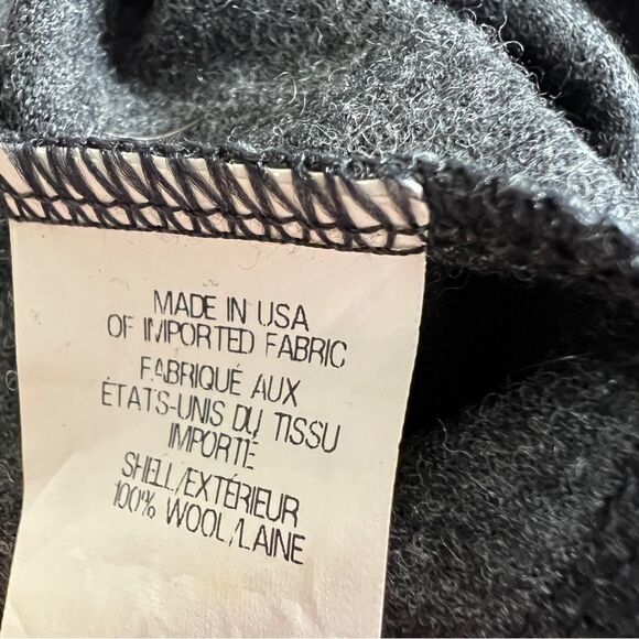 Helmut Lang Sonar Wool Gray Asymmetric Cowl Neck Fitted Sleeveless Dress S - Picture 12 of 14